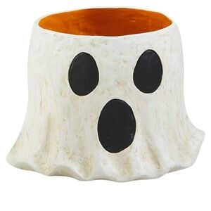 New Halloween Ghost Vase, Cute Ghost Candy Bowl, 2024 New Resin Ghost Bucket